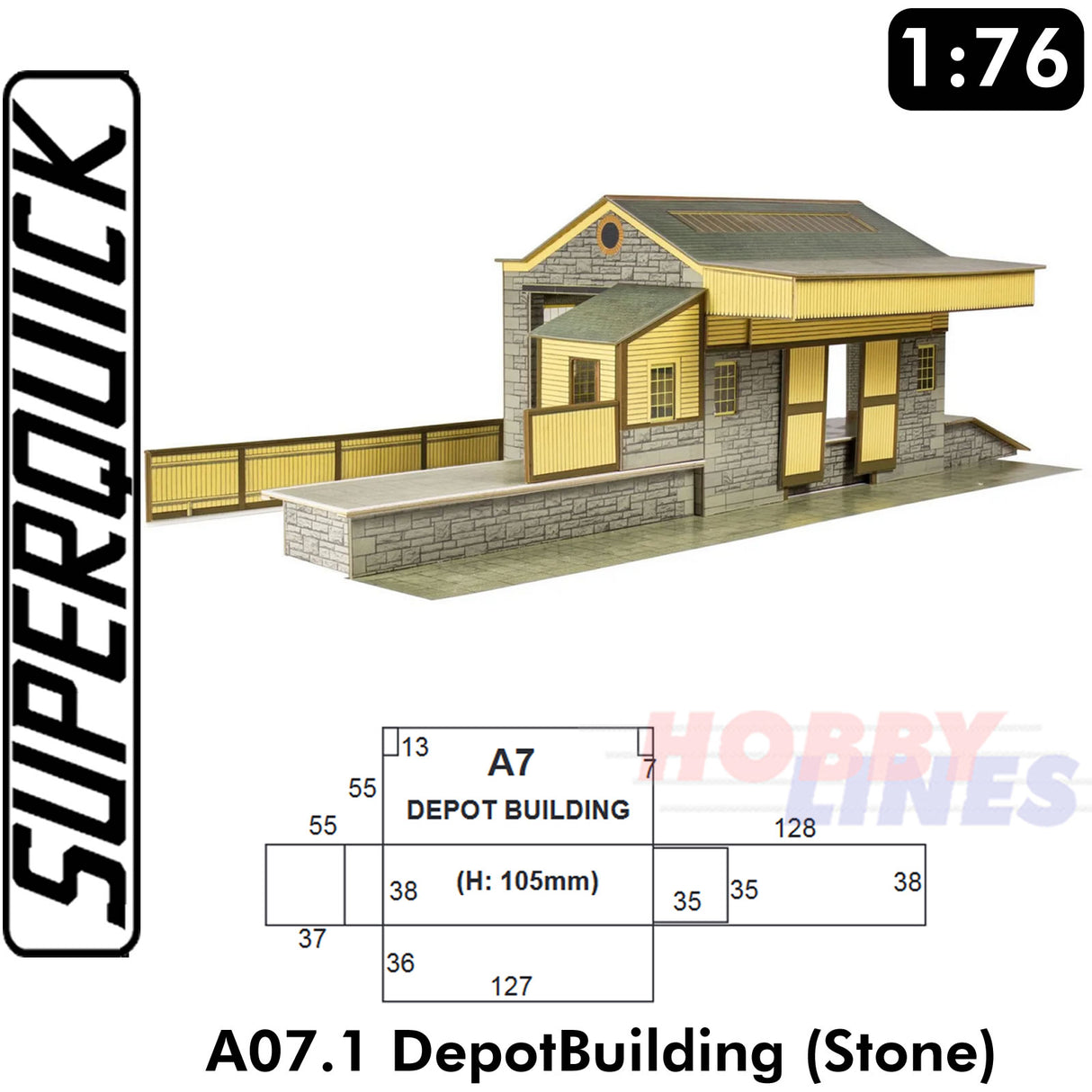 GOODS DEPOT A7 Stone 1:76 OO kit Gauge Railways Building Series A A07 SuperQuick