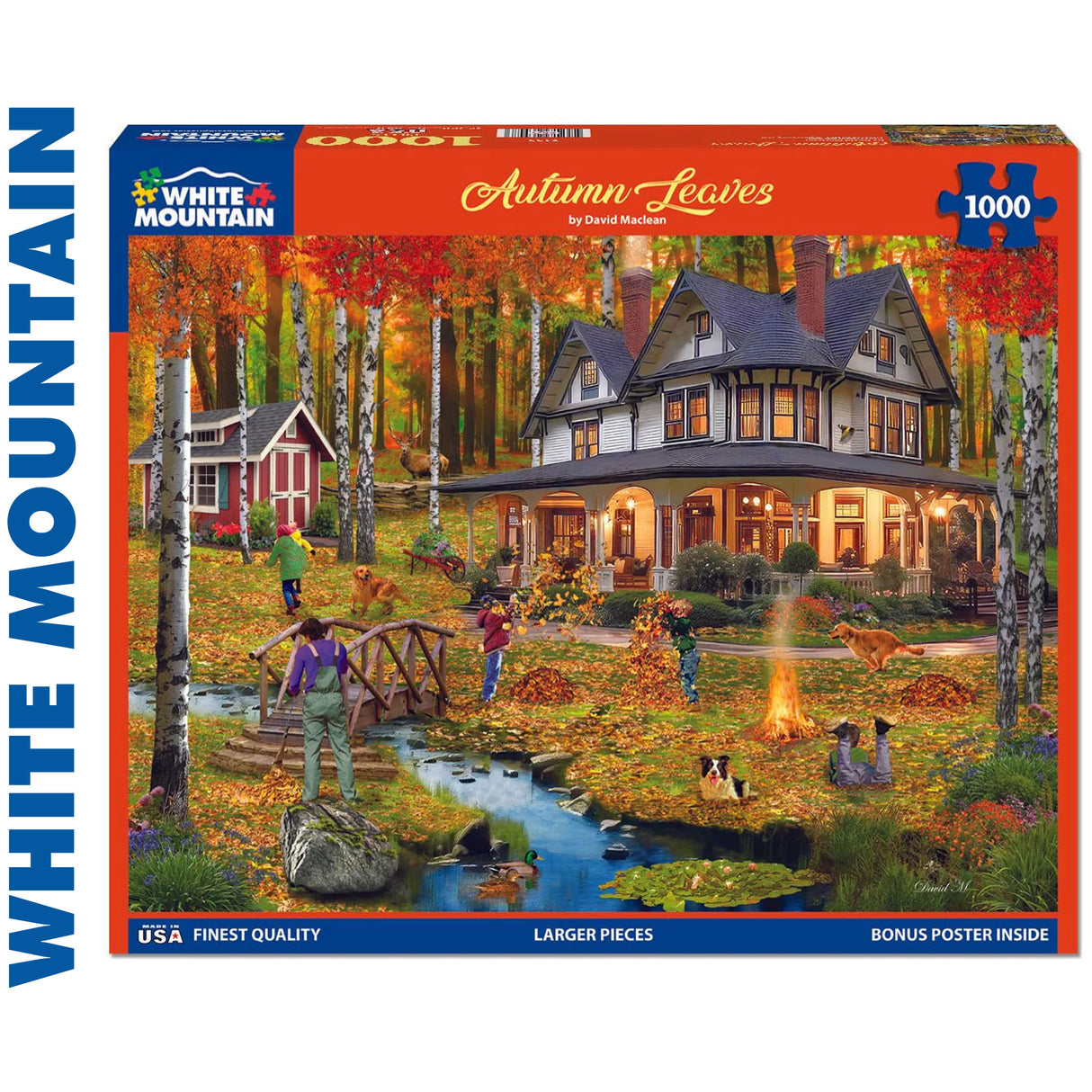 Autumn Leaves - 1000pc Puzzle | White Mountain | 2135pz