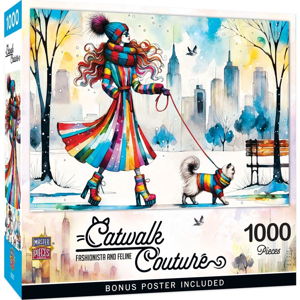 Fashionista and Feline - 1000pc Puzzle | Masterpieces | 72522