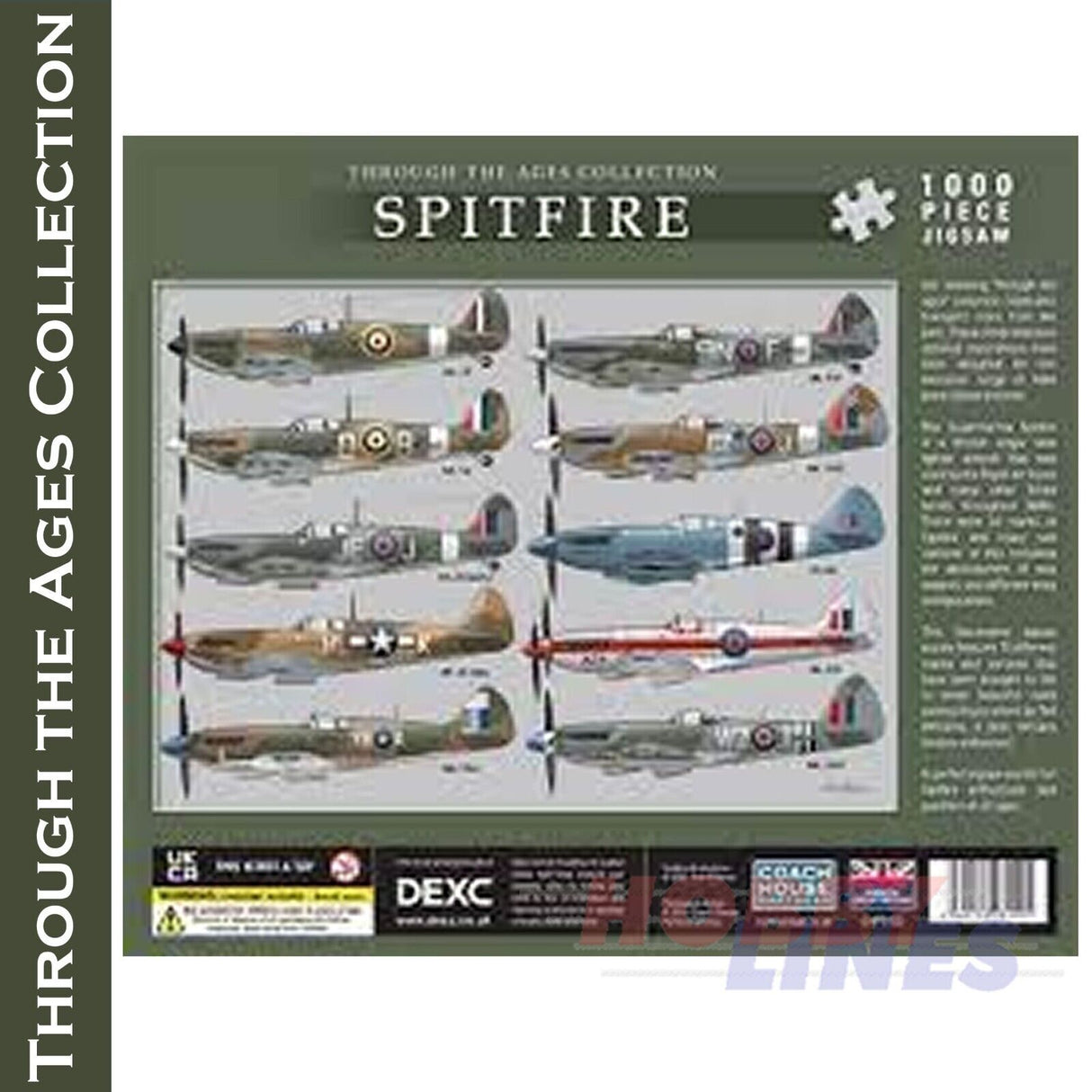 * Damaged Box * Spitfire -  Through the Ages puzzle - 1000pc | Coach House Partners | CHP0125