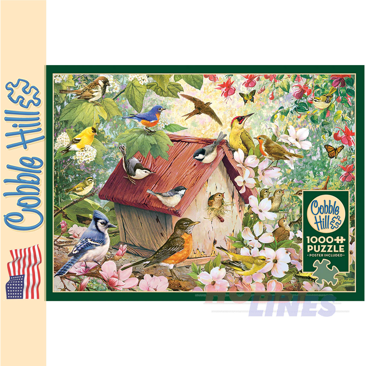Blooming Spring Greg Giordano COBBLE HILL 1000pc jigsaw puzzle 40028