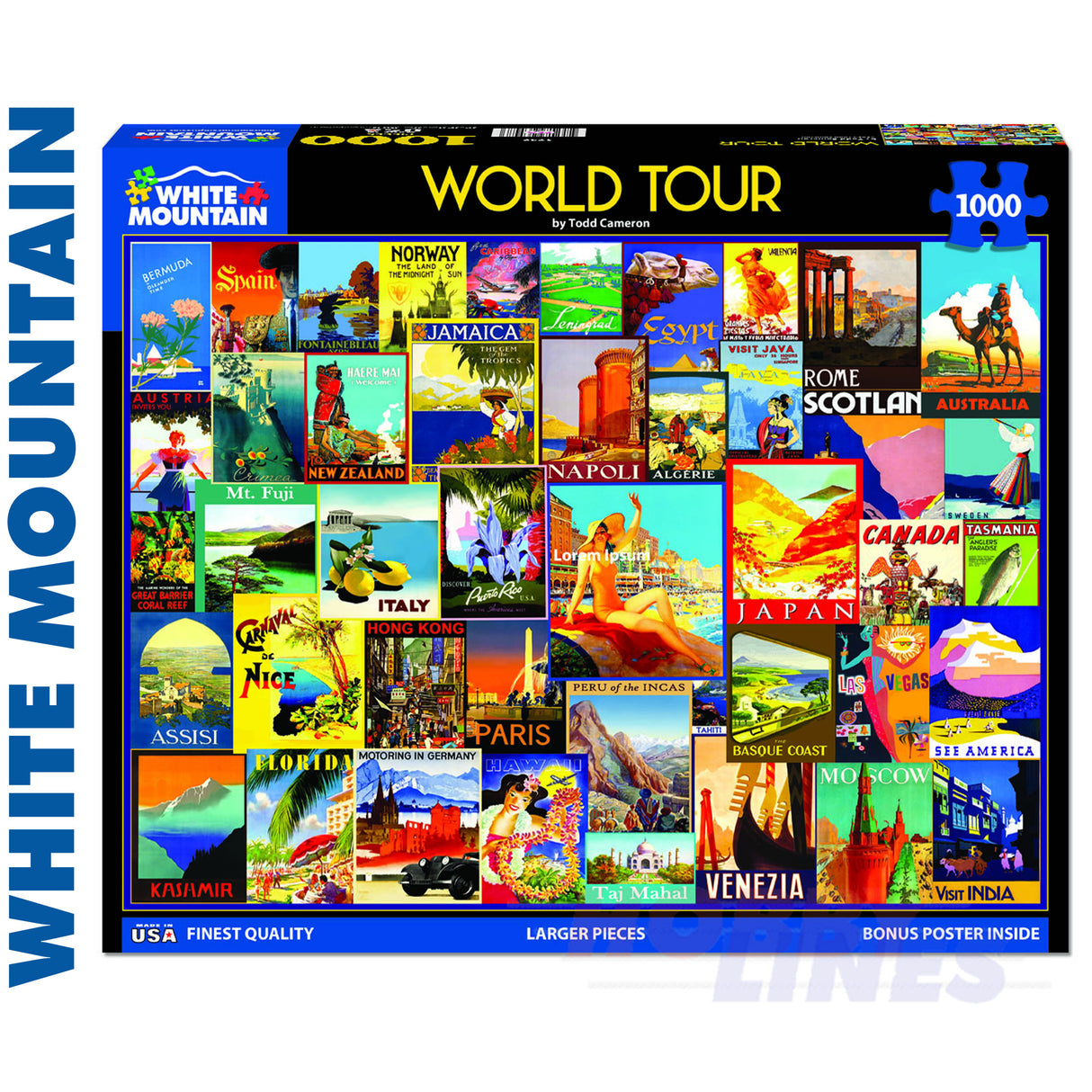 World Tour 1000 Piece Jigsaw Puzzle 1732