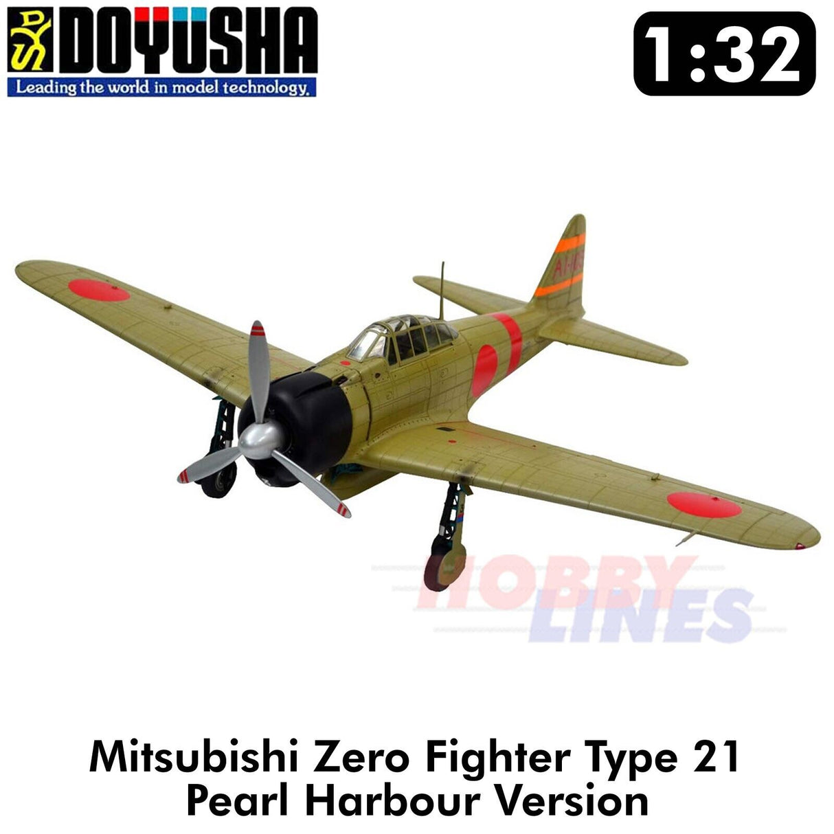 Mitsubishi ZERO Pearl Harbour Fighter Type 21 WWII 1:32 kit DOYUSHA 32DOYZEP
