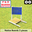 Notice Boards - 2 Pieces - 1:76 |  P&D Marsh | Z22