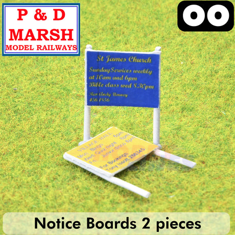 Notice Boards - 2 Pieces - 1:76 |  P&D Marsh | Z22