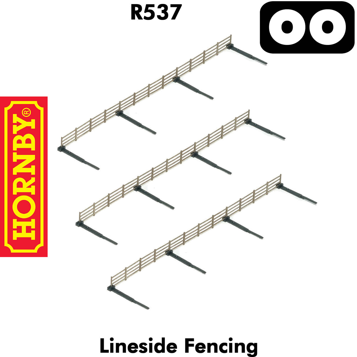 OO Gauge Lineside Fencing - 6 Pack - 1:76 | Hornby | R537