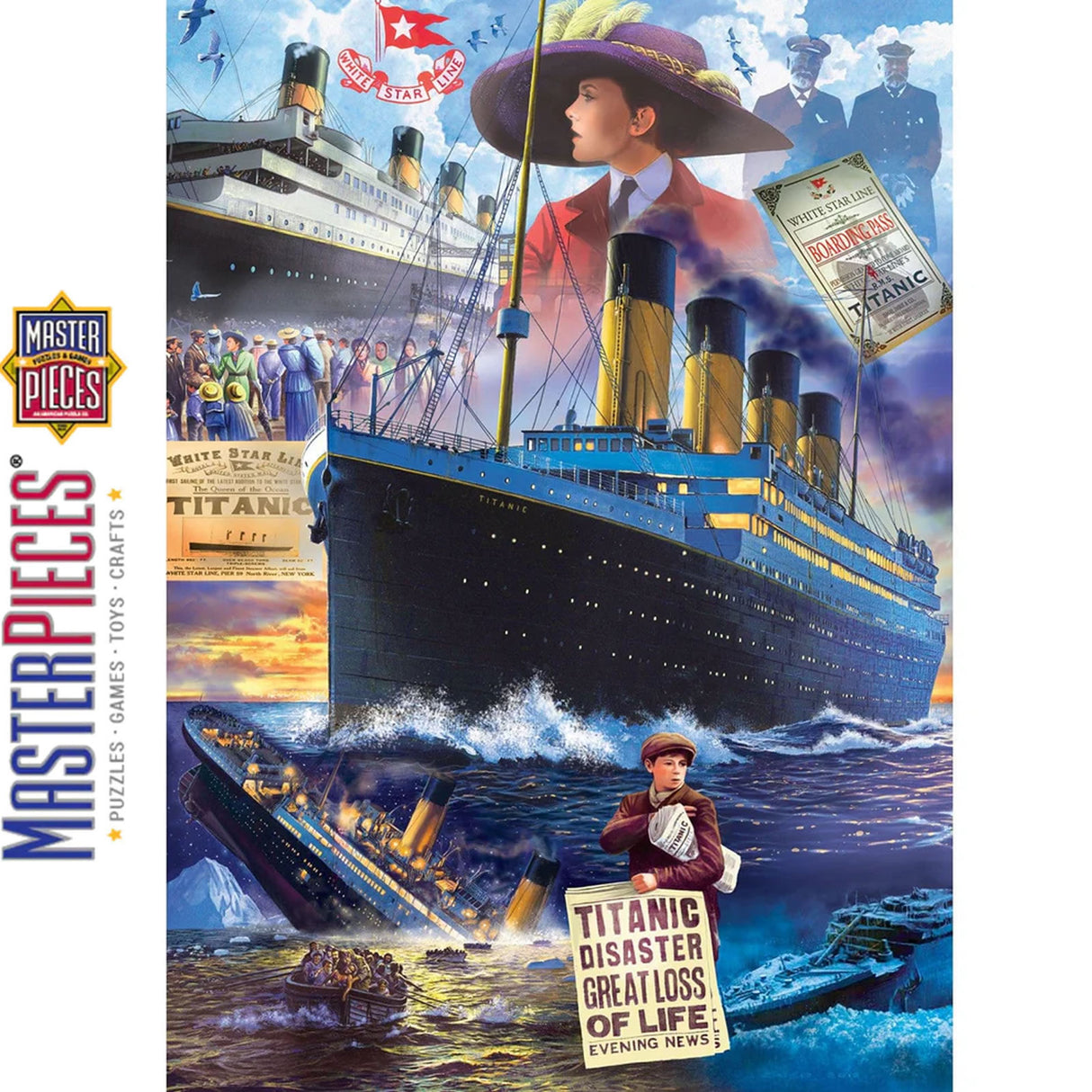 Titanic Collage 1000pc Jigsaw Puzzle | Masterpieces | 60344
