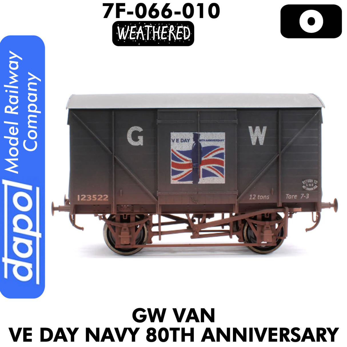 GW Van VE DAY NAVY 80th ANNIVERSARY WEATHERED 1:43 O Dapol 7F-066-010W
