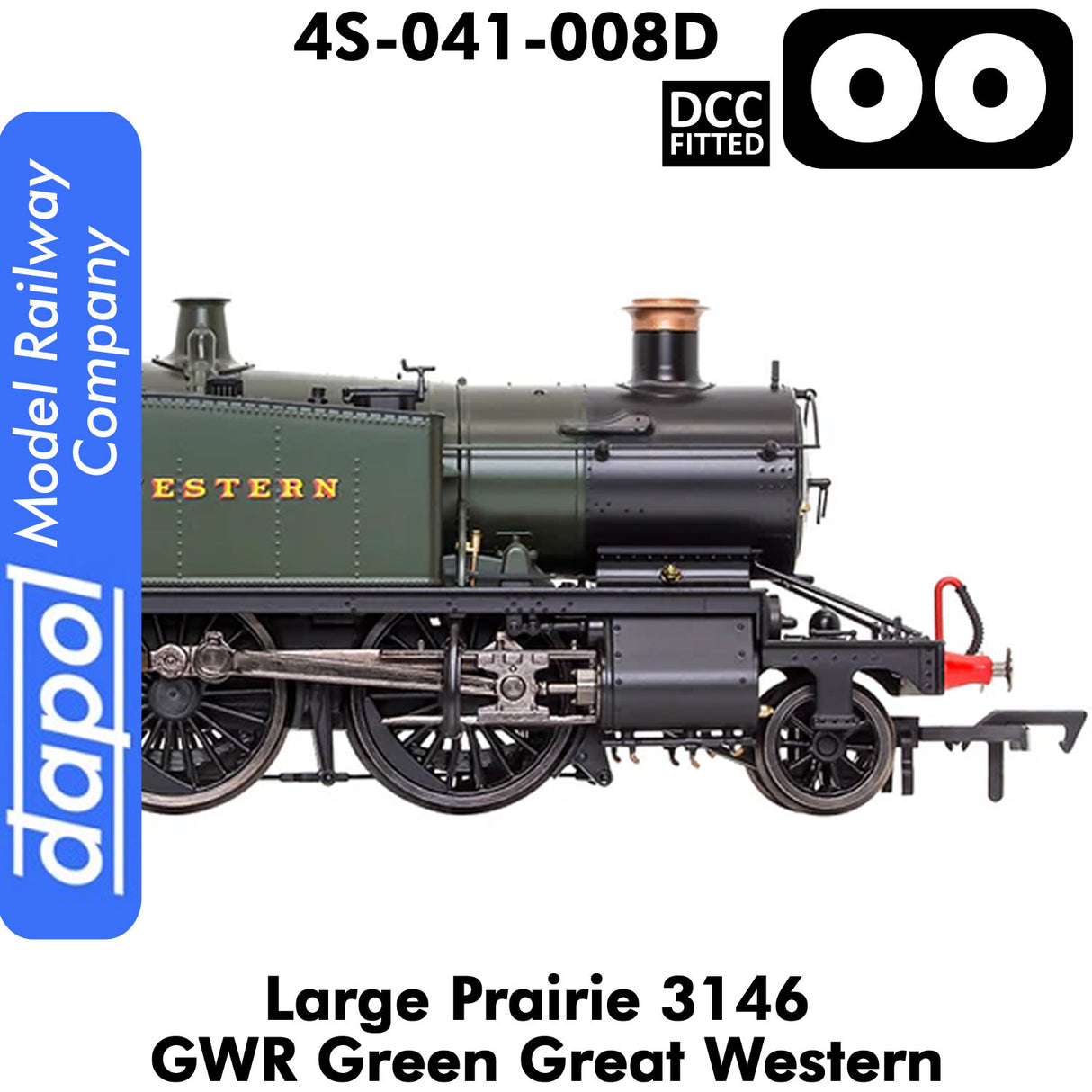 LARGE PRAIRIE 3146 GWR DCC Fitted Steam Locomotive | Dapol | 4S-041-008D