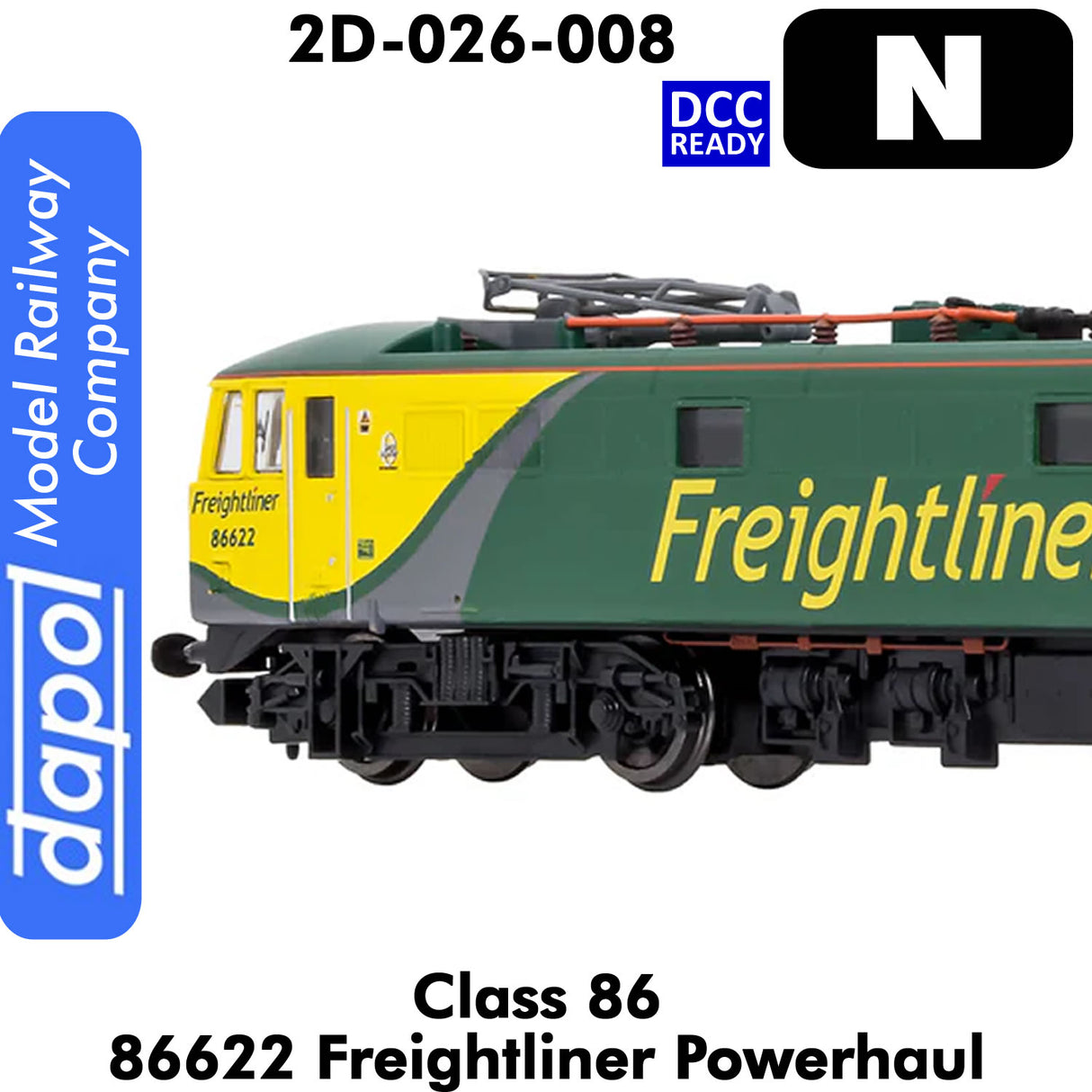 Class 86 - 86622 Freightliner Powerhaul | Dapol | 2D-026-008