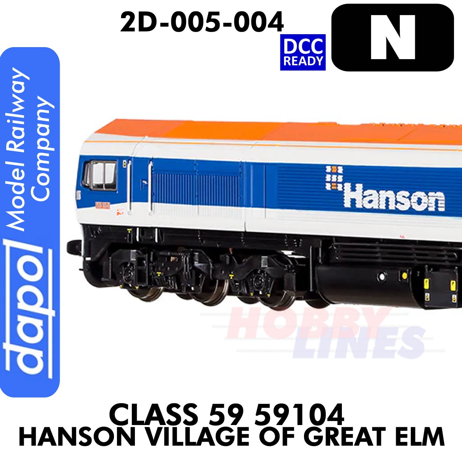 Class 59 59104 Hanson Village of Great Elm - DCC Ready | Dapol | 2D-005-004