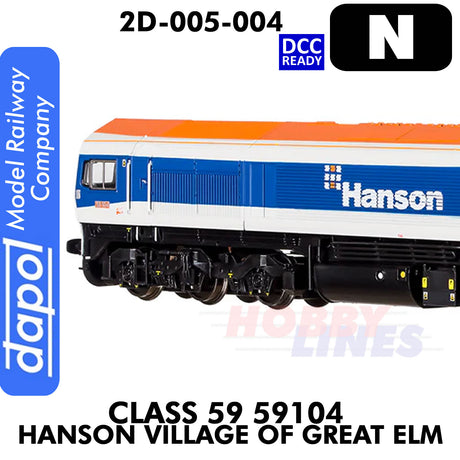 Class 59 59104 Hanson Village of Great Elm - DCC Ready | Dapol | 2D-005-004