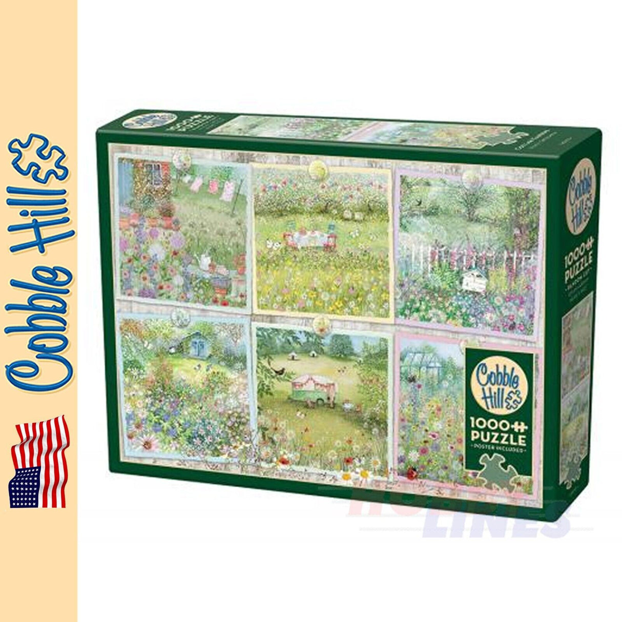 Cottage Gardens Cobble Hill puzzle 1000pc CH40013