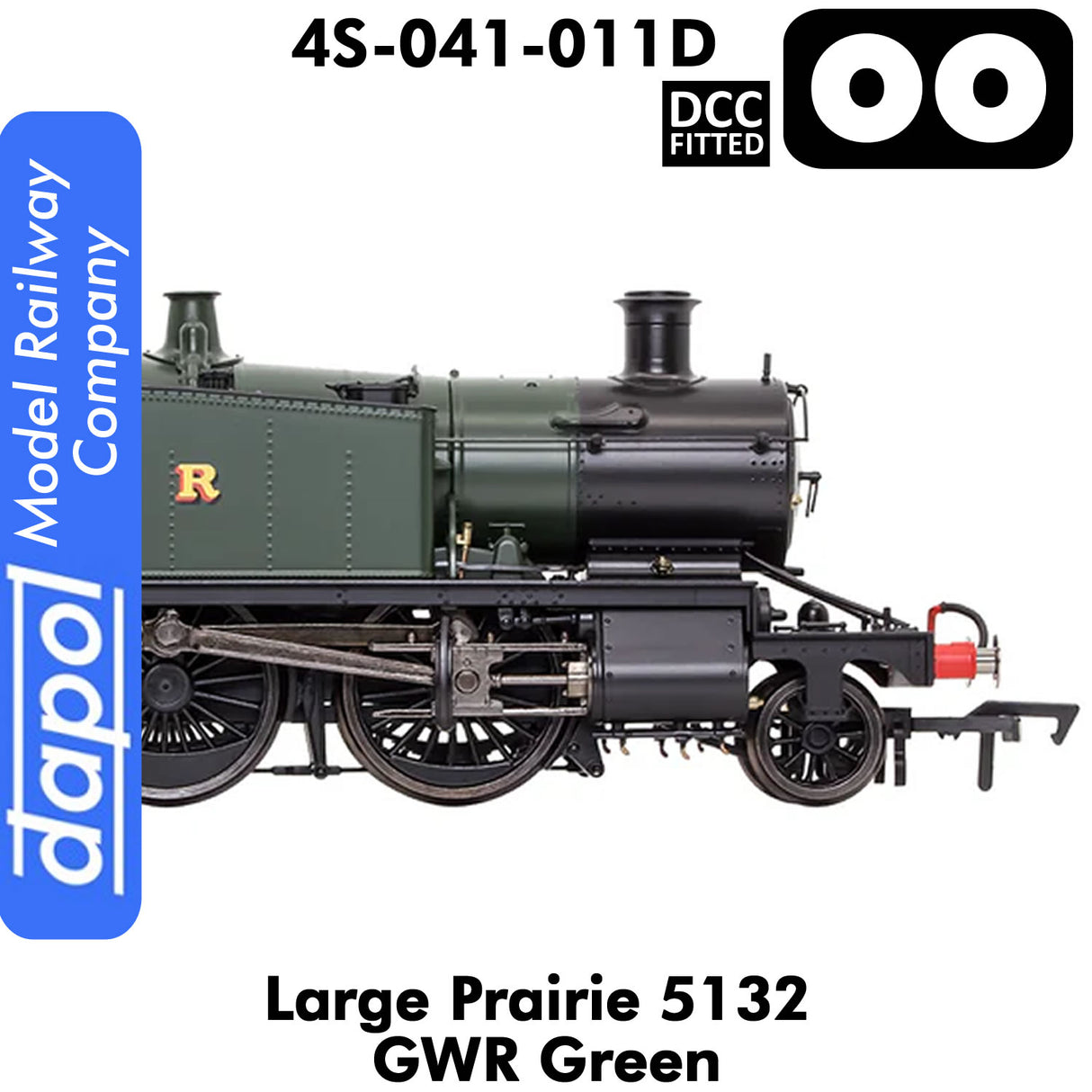 LARGE PRAIRIE 5132 GWR Green DCC Fitted Steam Locomotive | Dapol | 4S-041-011D