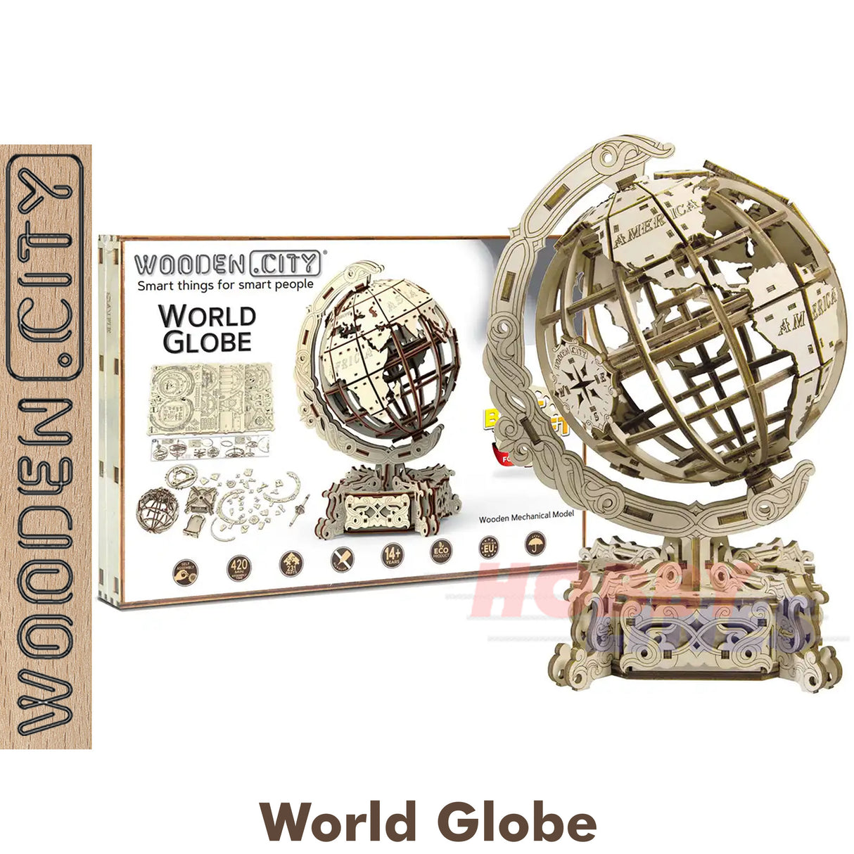 World Glode - 3D Puzzle | Wooden City | WR341