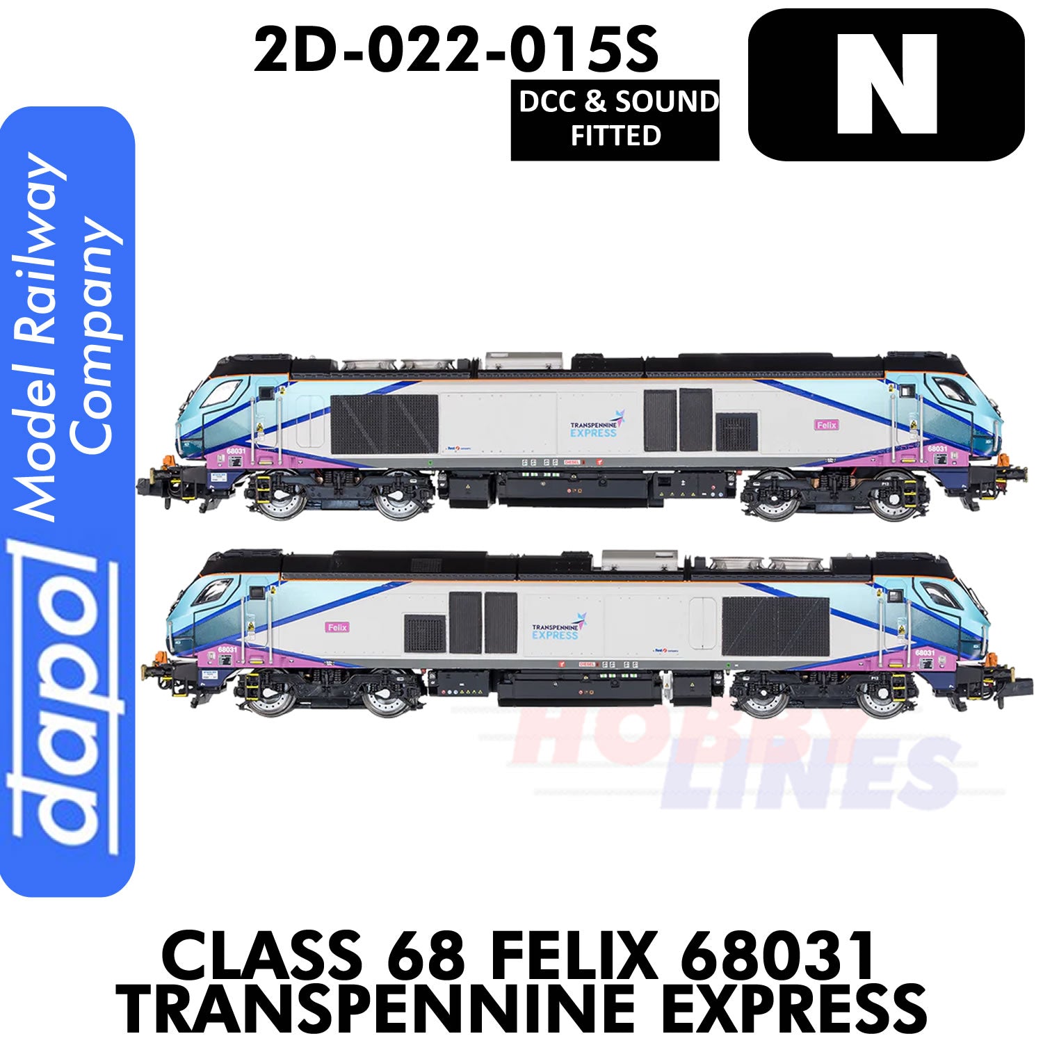 Class 68 Felix 68031 Transpennine Express - DCC & Sound | Dapol | 2D-022-015S