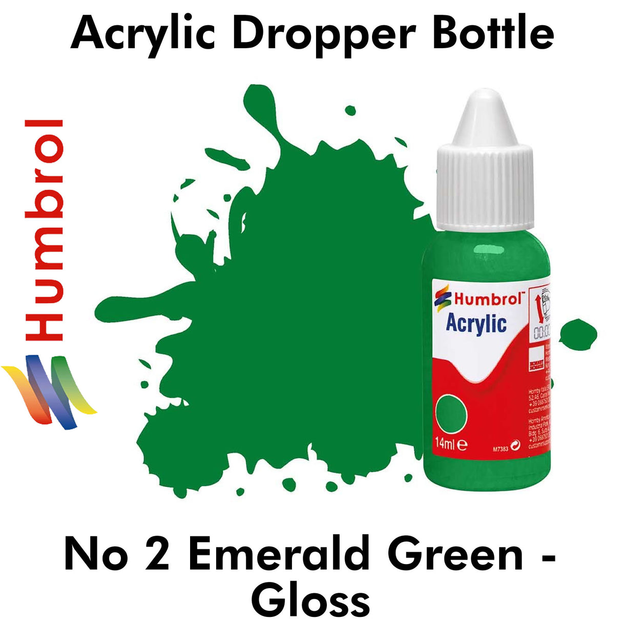 Acrylic Dropper Bottle - No 2 Emerald Green - Gloss | Humbrol | DB0002
