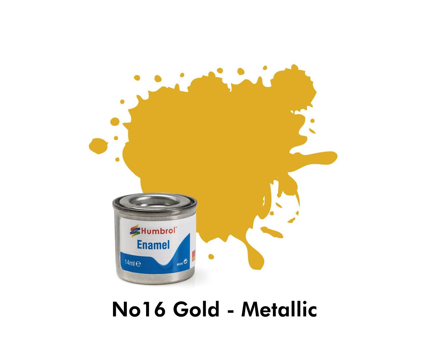 Enamel Tinlets No 16 Gold Metallic