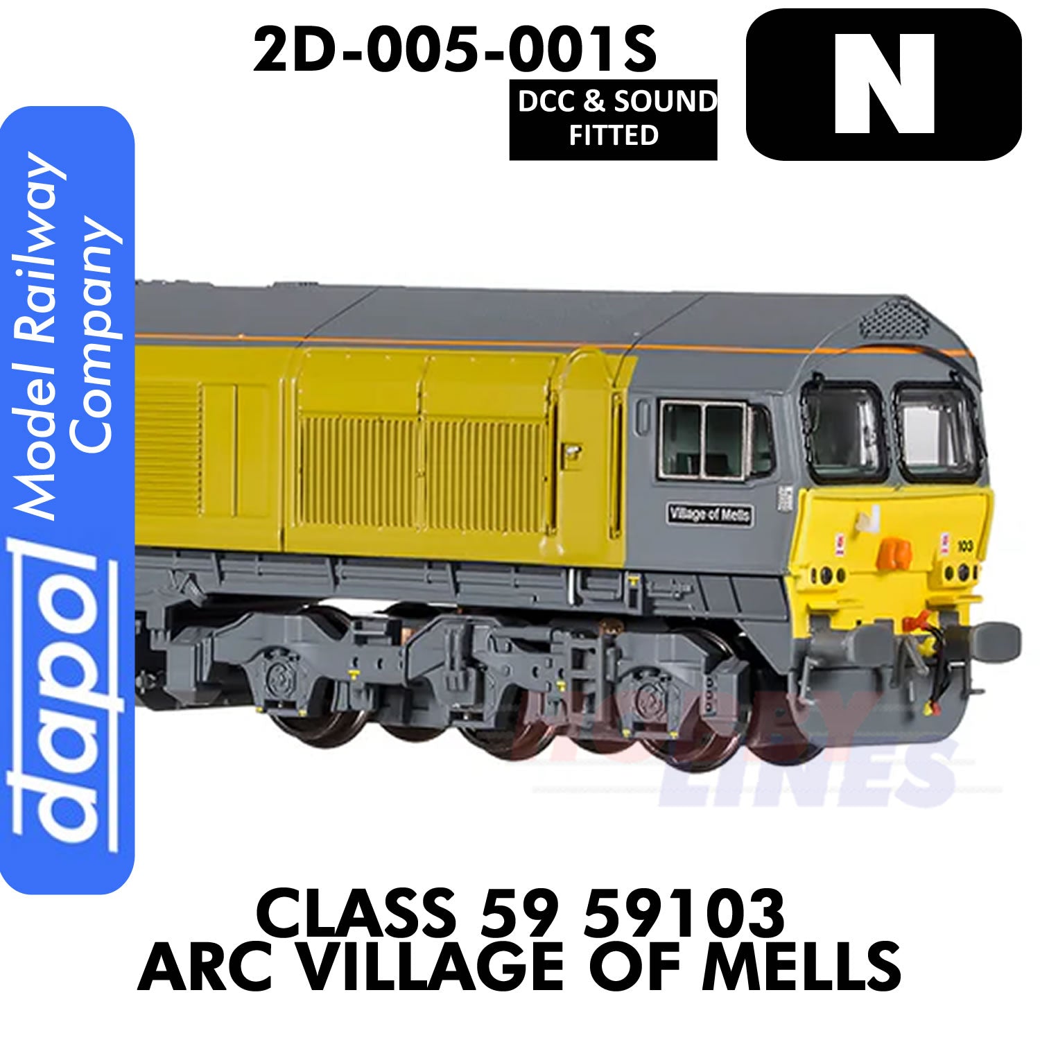 Class 59 Village Of Mells 59103 ARC - DCC & Sound | Dapol | 2D-005-001S
