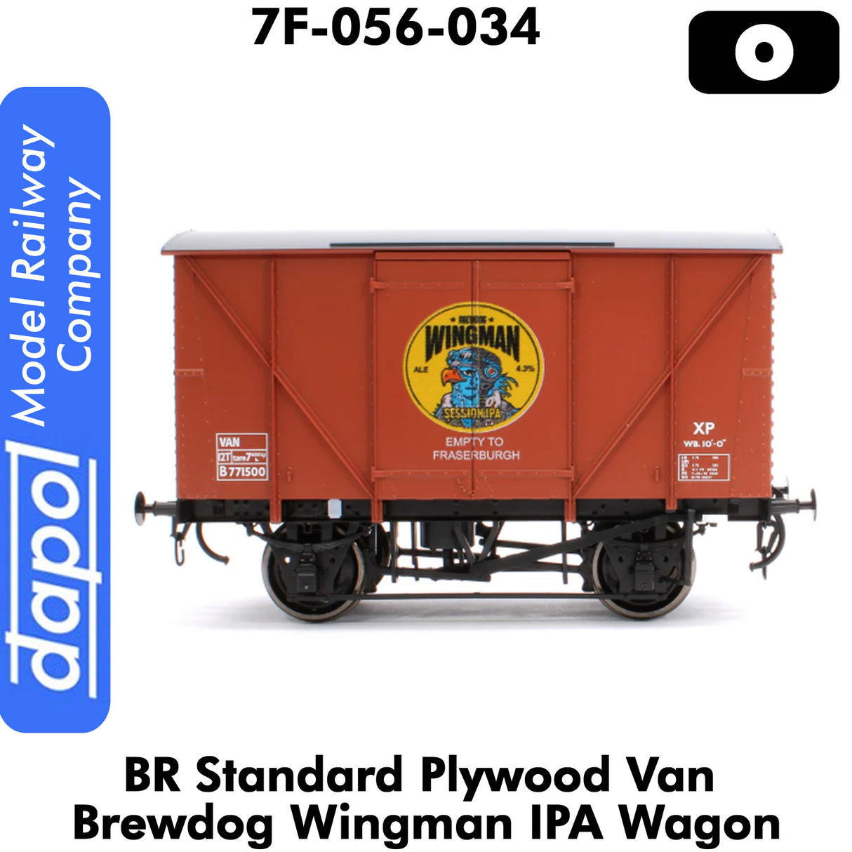 BR Standard Plywood Van Brewdog Wingman IPA Wagon 1:43.5 O | Dapol | 7F-056-034