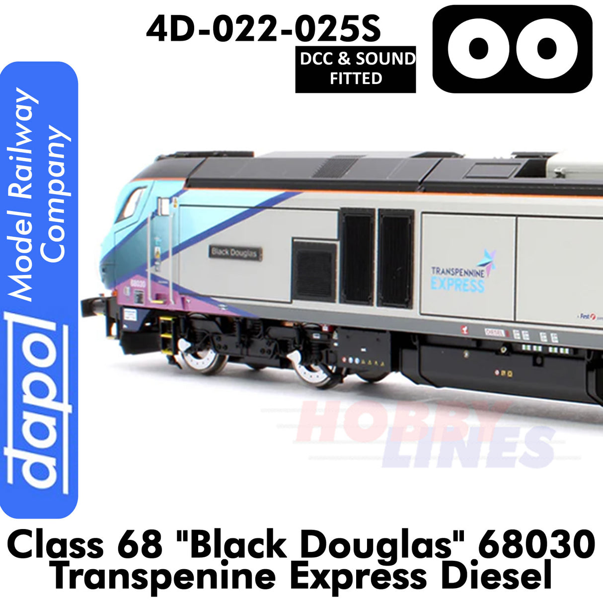Class 68 - Black Douglas 68030 Transpenine Express | Dapol |  4D-022-025S