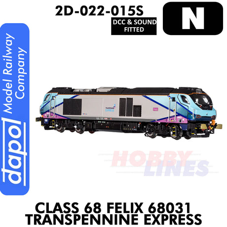 Class 68 Felix 68031 Transpennine Express - DCC & Sound | Dapol | 2D-022-015S