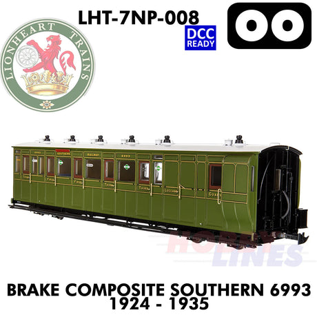 Brake Composite Southern 6993 1924-1935 - DCC Ready  | Lionheart Trains |  LHT-7NP-008