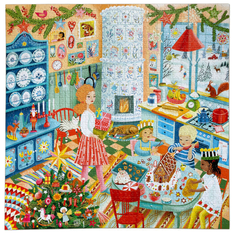 Swedish Holiday Kitchen 1000 pc Puzzle | eeBoo | PZT750