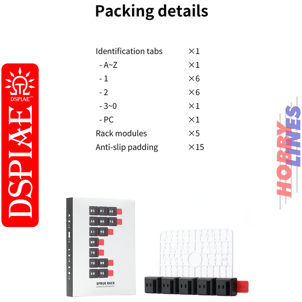 PT-SR Sprue Rack System | DSPIAE | DS019