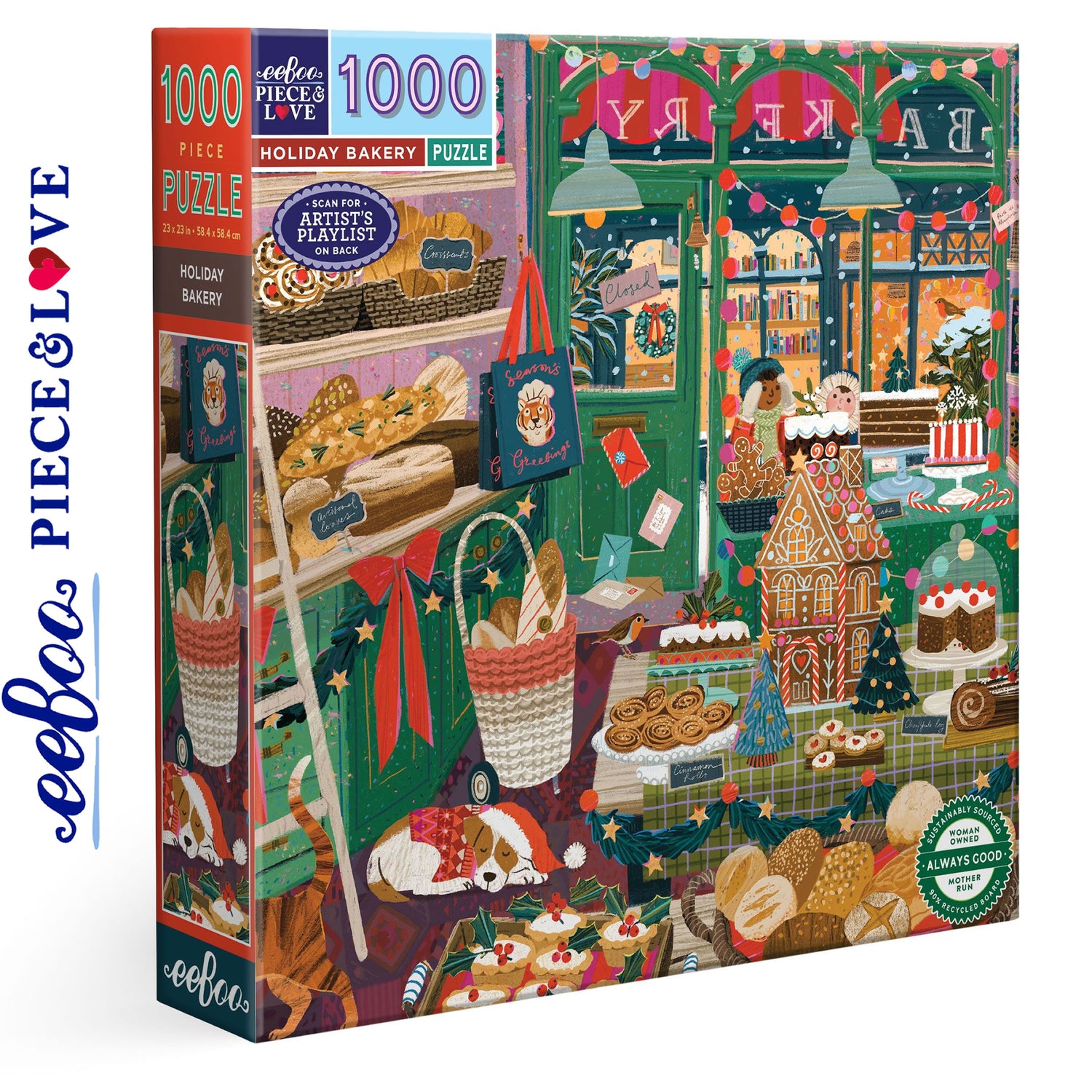 Holiday Bakery 1000 pc Puzzle | eeBoo | PZT774