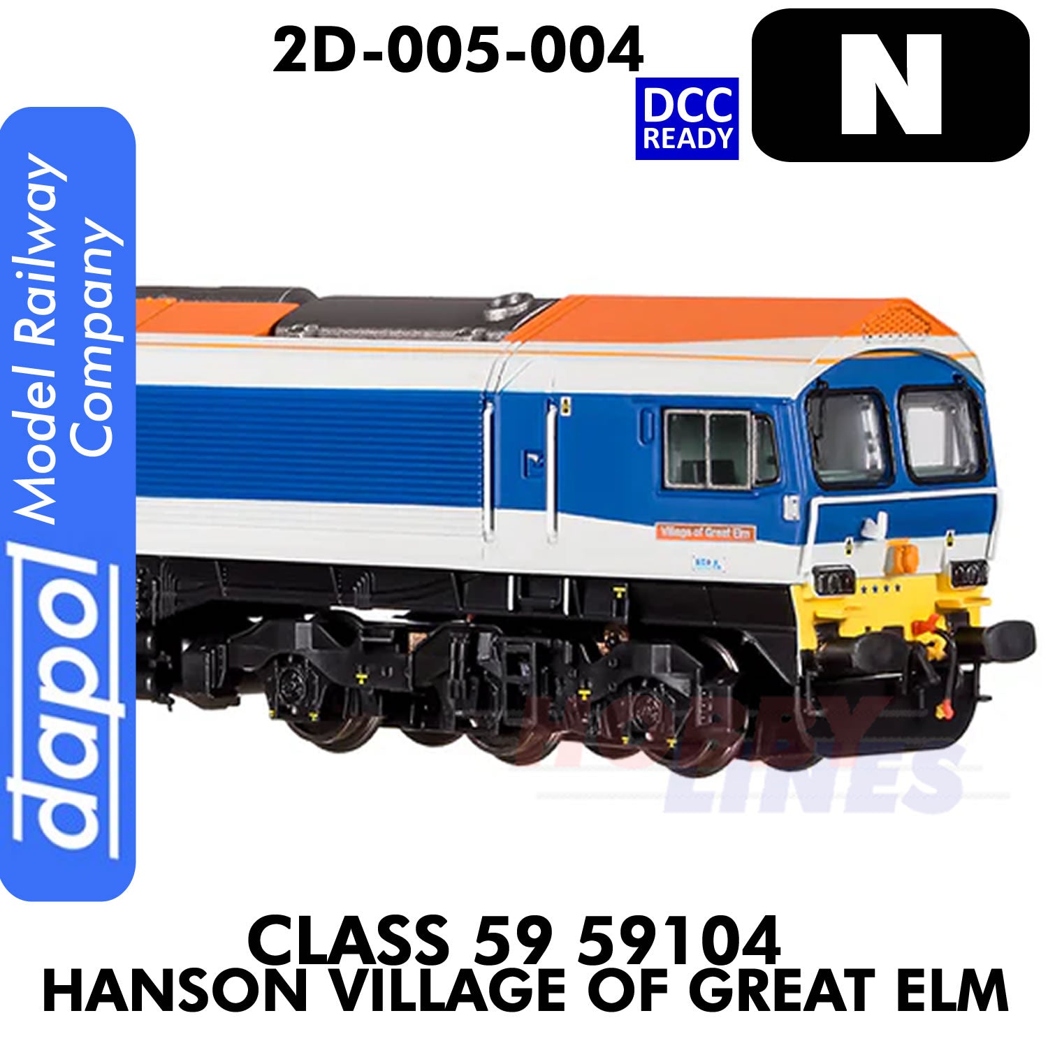 Class 59 59104 Hanson Village of Great Elm - DCC Ready | Dapol | 2D-005-004