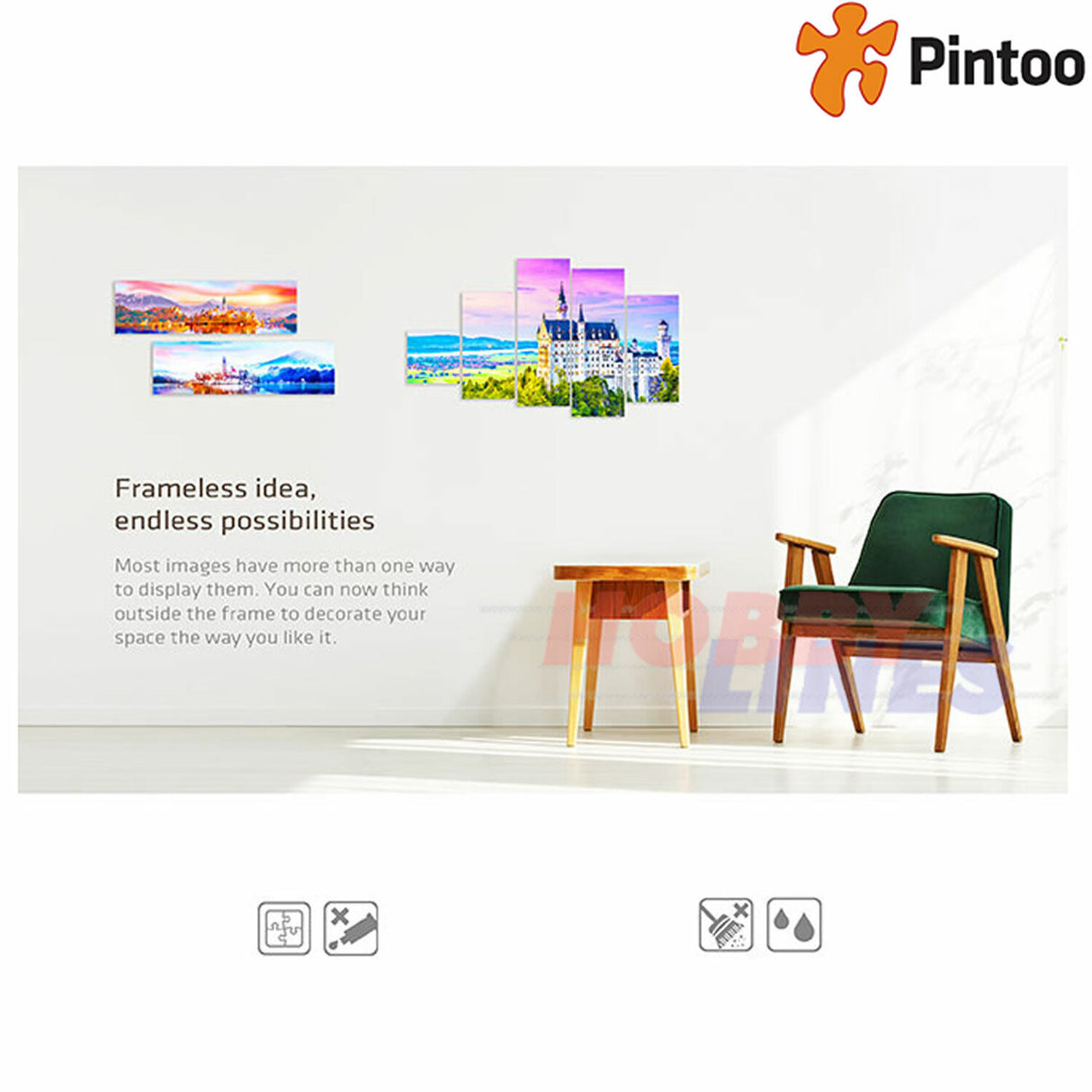 Showpiece Puzzle - Vintage Style Canvas Set - 23" x 14" 984pc | Pintoo | HN1063
