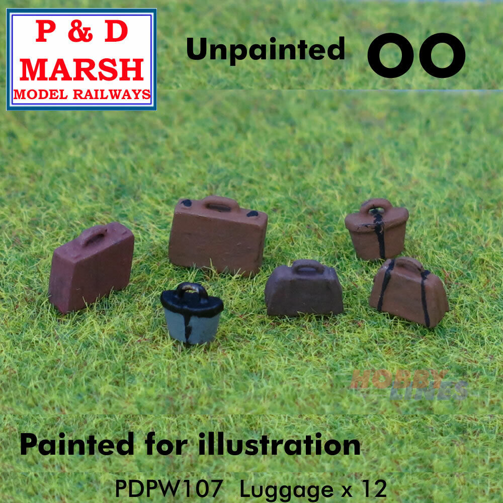 Luggage x 12 - Unpainted | P&D Marsh | PW107