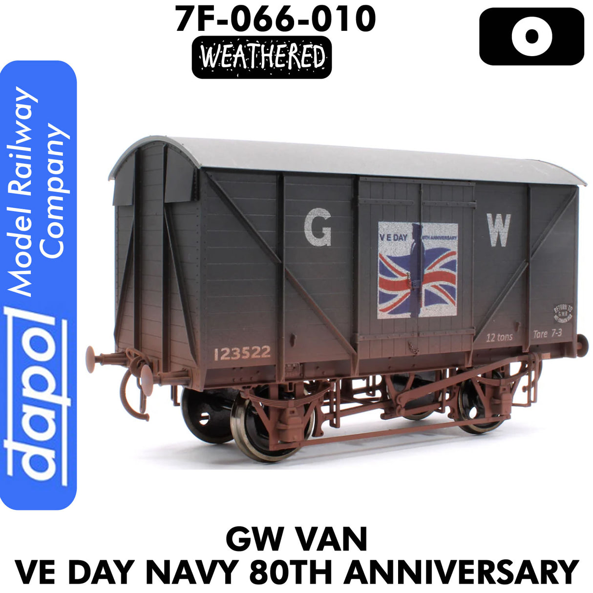 GW Van VE DAY NAVY 80th ANNIVERSARY WEATHERED 1:43 O Dapol 7F-066-010W