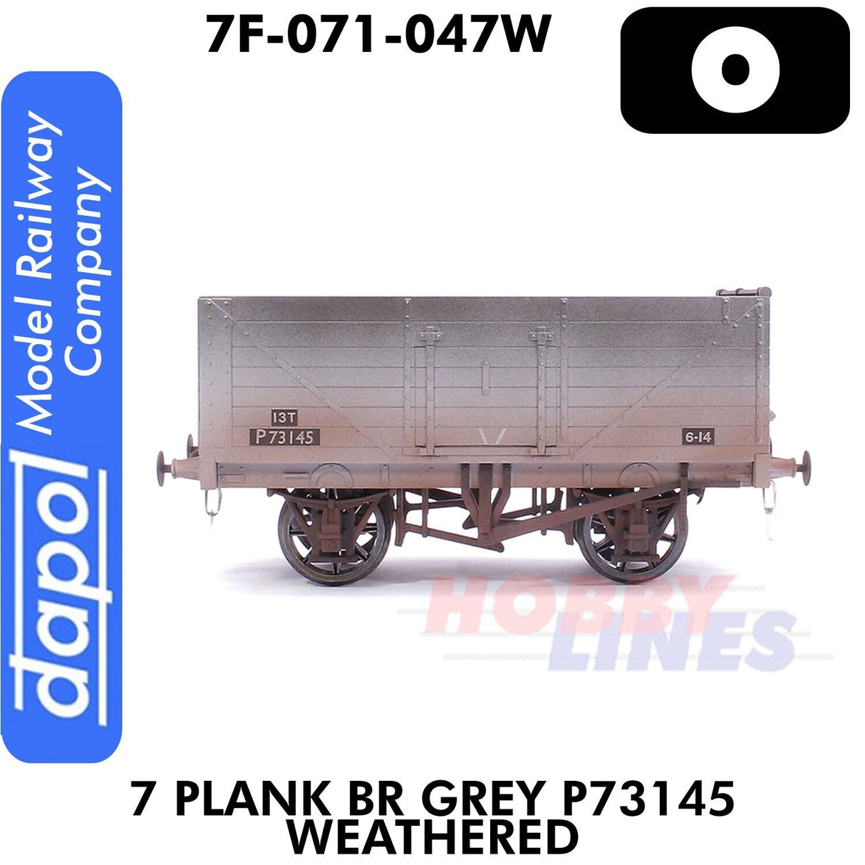 7 Plank BR Grey P73145- Weathered | Dapol | 7F-071-047W