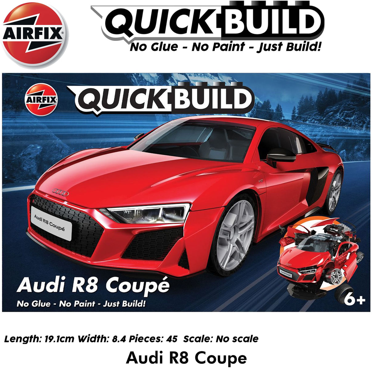 Audi R8 Coupé - Model Kit | Airfix | J6049