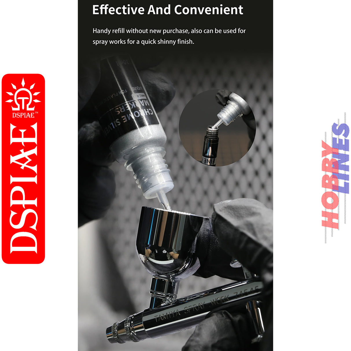 CR-10 Chrome Silver Refill For Markers -10ml | DSPIAE | DS016