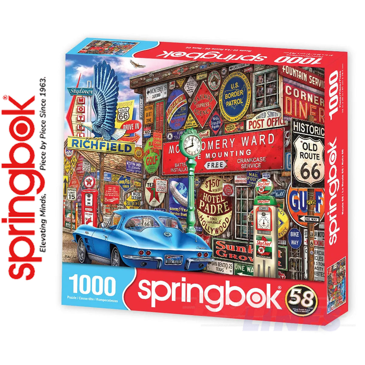 Route 66 Pitstop 1000 Piece Jigsaw Puzzle | Springbok | SB33-11098