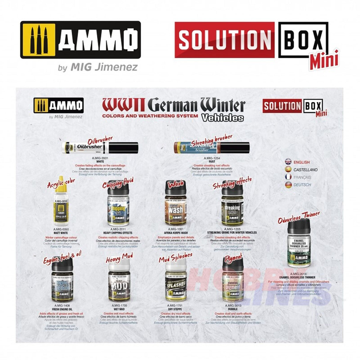 HOW TO PAINT WWII German Winter Vehicles SOLUTION BOOK Ammo by Mig MIG6601