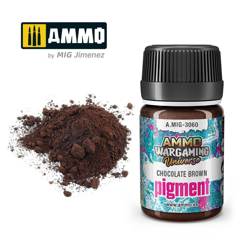 Wargaming Universe - Pigment Chocolate Brown - 35ml | Ammo by Mig Jimenez | MIG3060