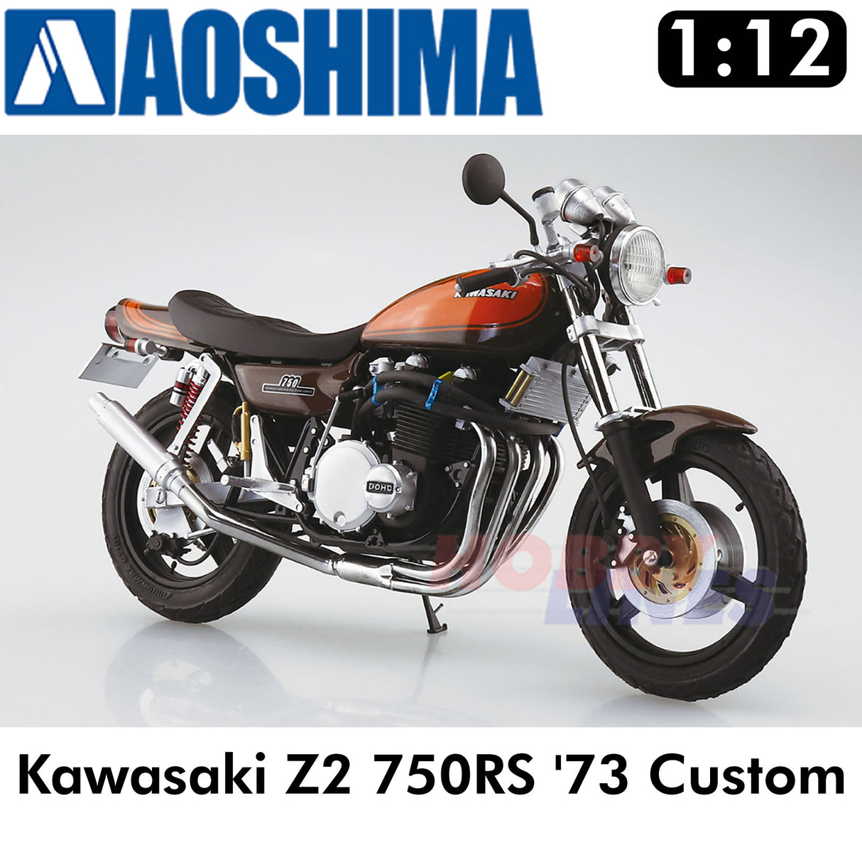 KAWASAKI Z2 750RS '73 CUSTOM motorcycle 1:12 kit Aoshima 06676