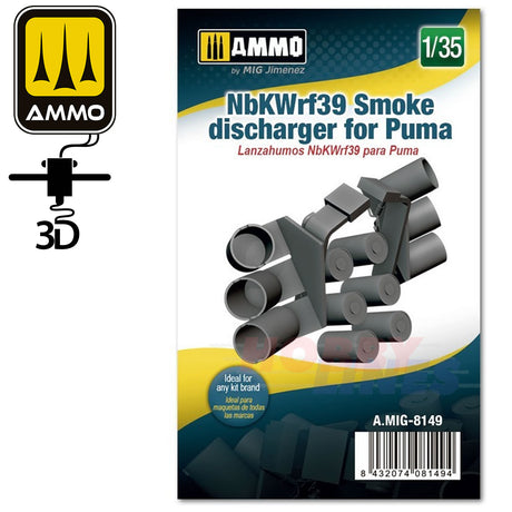 NbKWrf39 Smoke Discharger for Puma - 1:35 3D printed | Ammo by Mig Jimenez | MIG8149
