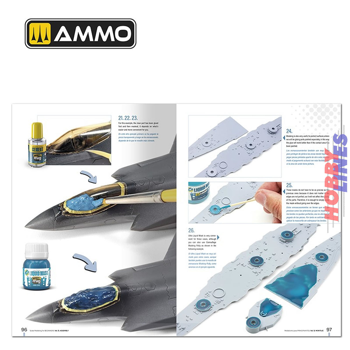 Scale Modelling for Beginners - Vol. 1 Assembly Book - 120 pages - English/Spanish | Ammo by Mig Jimenez | MIG6300