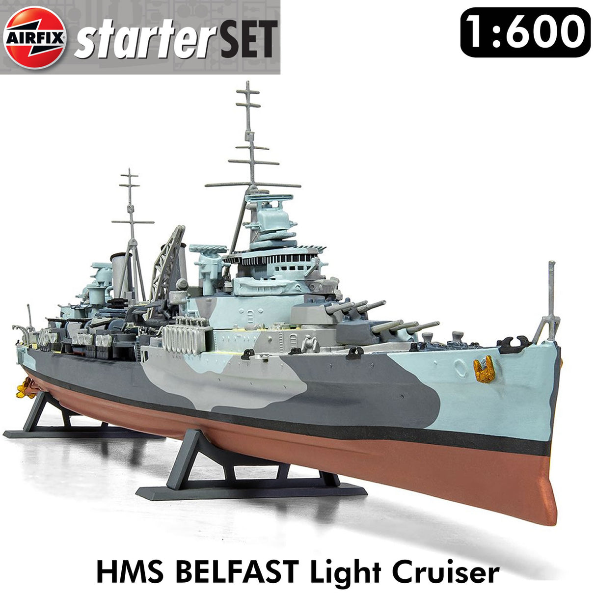 HMS Belfast Light Cruiser Starter Set | Airfix | A55111