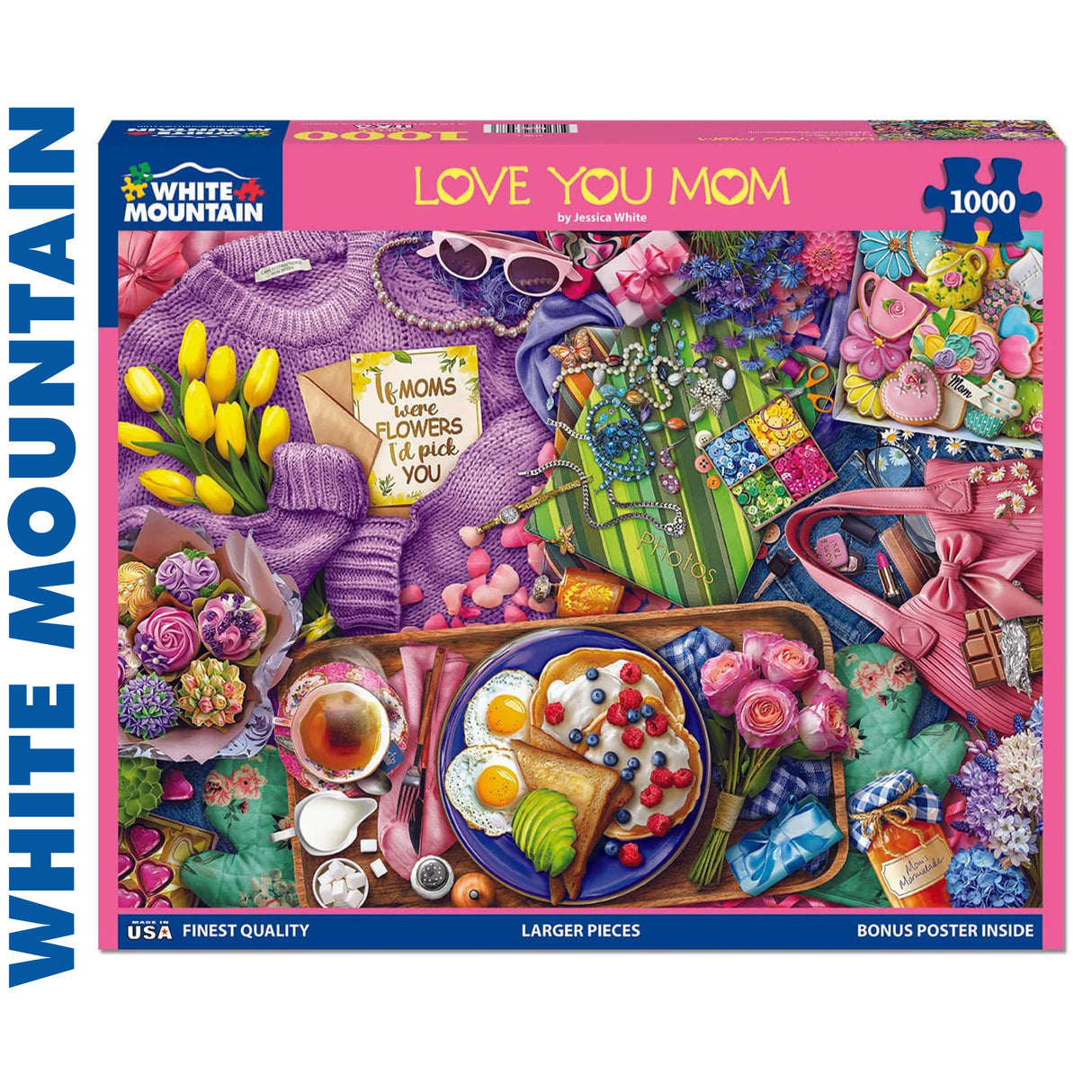 Love You Mom - 1000pc Jigsaw Puzzle | White Mountain | 2067pz