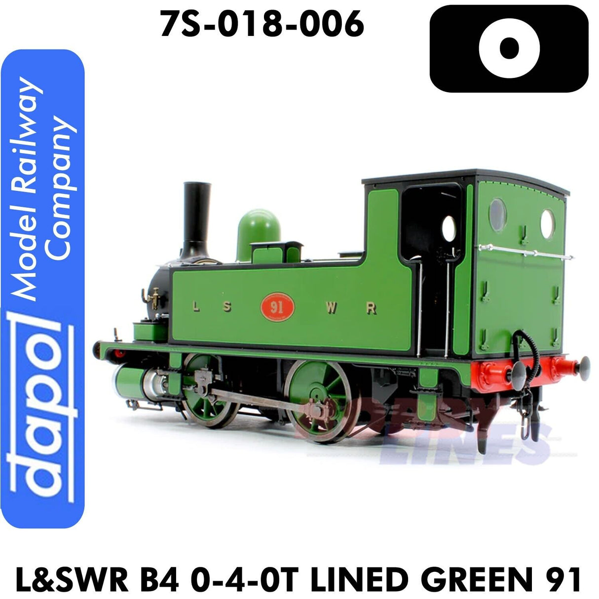 L&SWR B4 0-4-0T Lined Green 91 | Dapol | 7S-018-006
