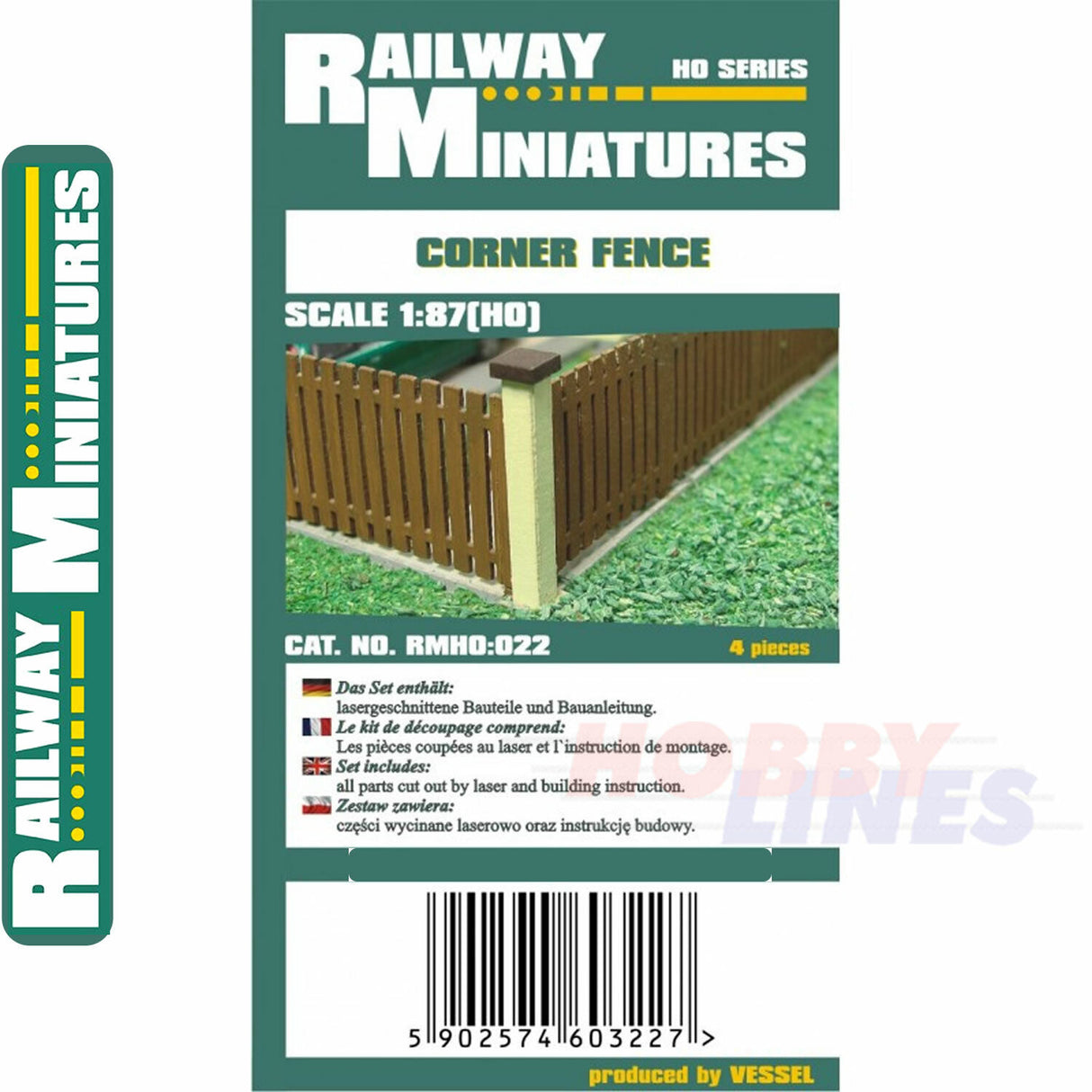Corner Fence | Railway Miniatures | RMHO:022
