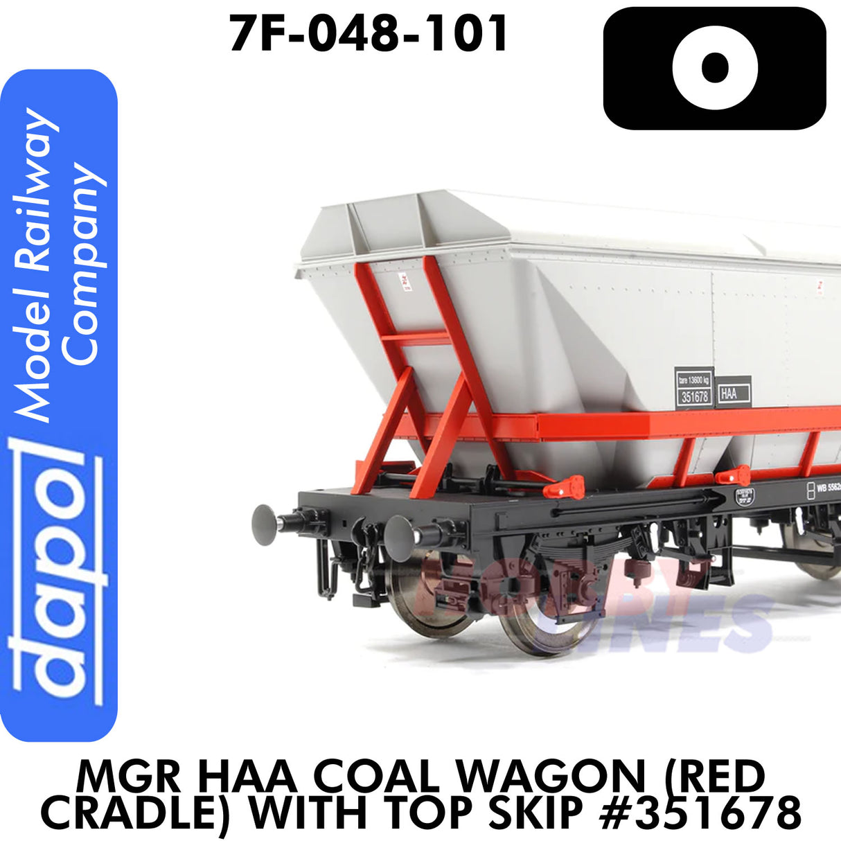 MGR HAA Coal Wagon Red cradle with Top Skip - #351678 | Dapol | 7F-048-101