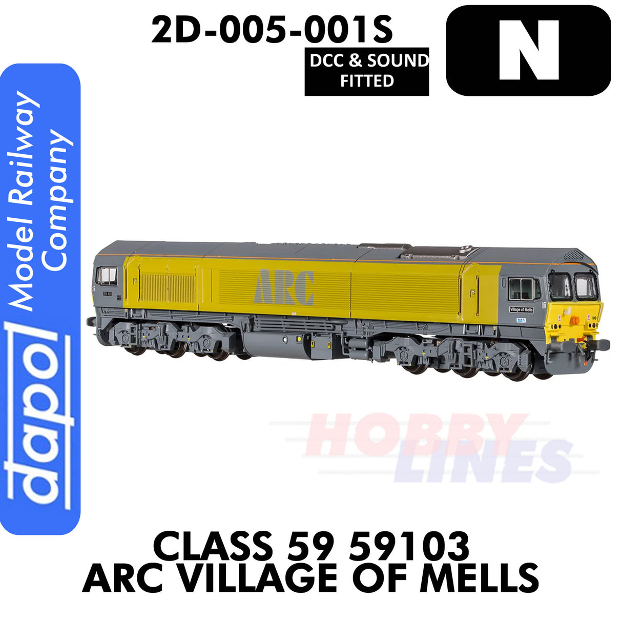 Class 59 Village Of Mells 59103 ARC - DCC & Sound | Dapol | 2D-005-001S