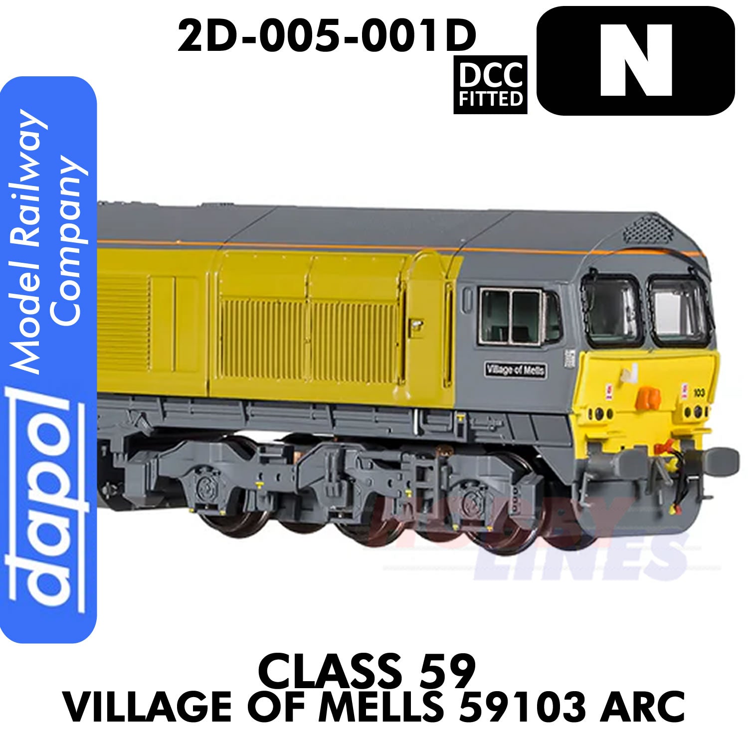 Class 59 Village Of Mells 59103 ARC - DCC Fitted | Dapol | 2D-005-001D